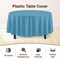 Exquisite Disposable Round Plastic Tablecloths – 12 Pack 84" Disposable Table Cloths – Indoor/Outdoor Party Tablecloth – Round Plastic Table Cover for Events & Party Supplies